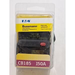 Bussmann Eaton CB185-150A High-Amp Waterproof Type III Circuit Breaker New